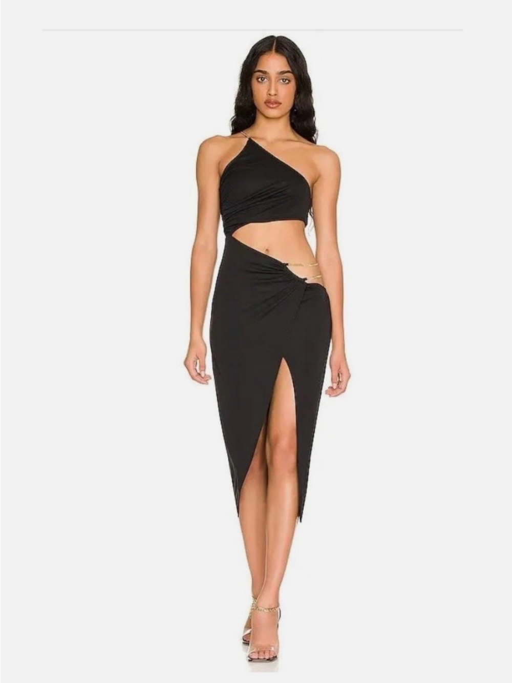 NBD Anjuna Midi Dress Black XS